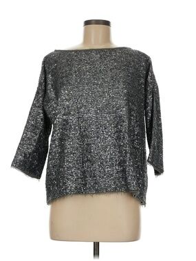ZADIG & VOLTAIRE Metallic Sequin Blouse M